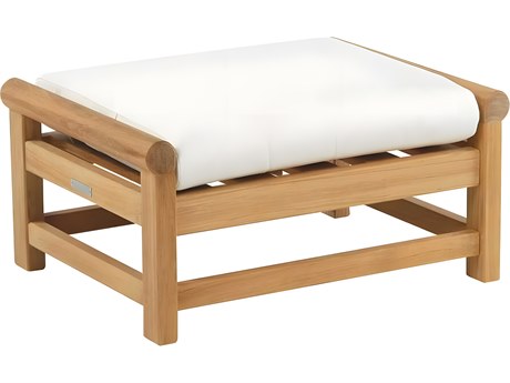 Kingsley Bate Special Order Nantucket Teak Cushion Ottoman