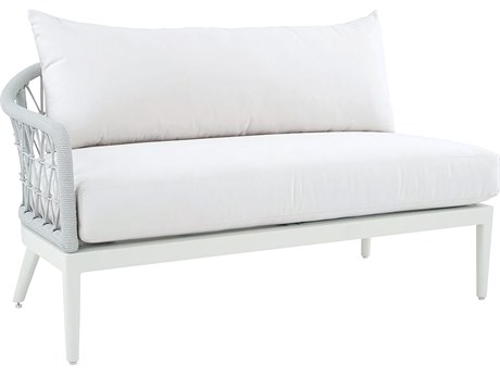 Kingsley Bate Nevis Aluminum Cushion Sectional Left Arm Facing Loveseat
