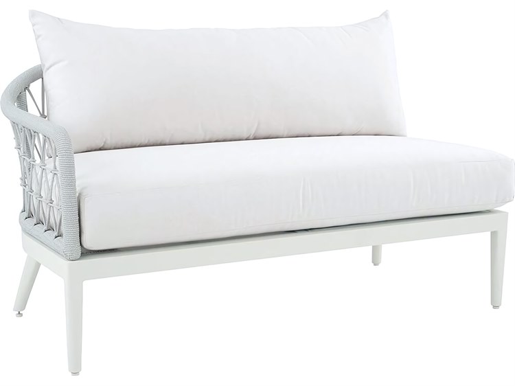 Kingsley Bate Nevis Aluminum Cushion Sectional Left Arm Facing Loveseat