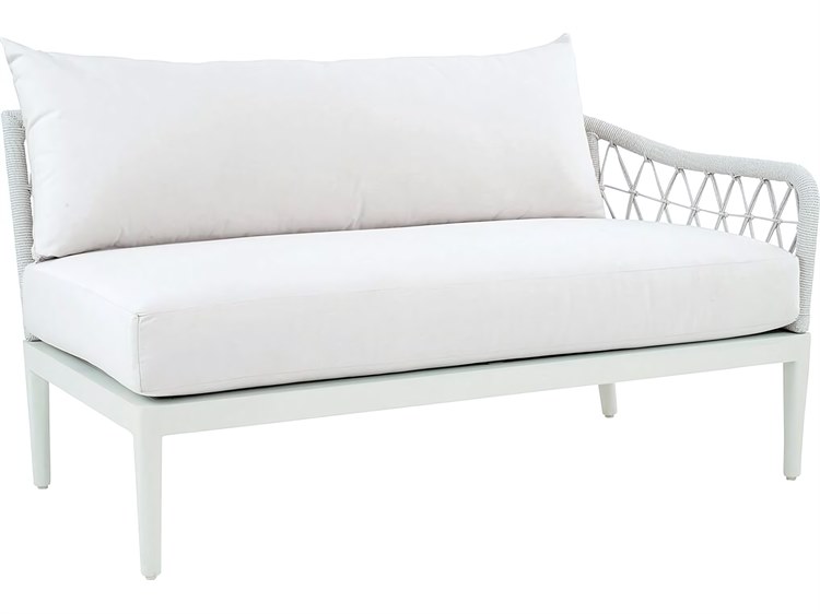 Kingsley Bate Nevis Aluminum Cushion Sectional Right Arm Facing Loveseat