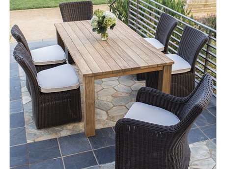 Kingsley Bate Sag Harbor Wicker Dining Set