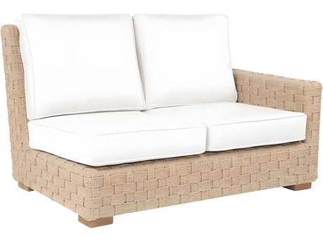 Kingsley Bate Special Order St. Barts Aluminum Cushion Right Arm Loveseat