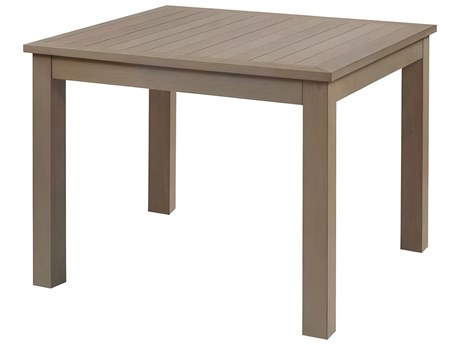 Kingsley Bate Sierra Eco-Teak 39.5" Wide Square Dining Table with Umbrella Hole