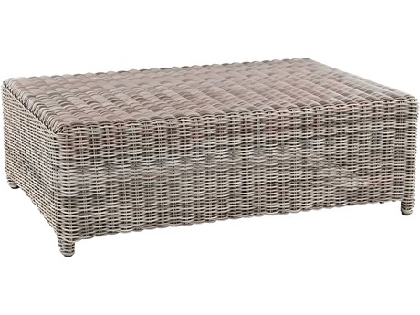 Kingsley Bate Sag Harbor Wicker 45"W x 32"D Rectangular Coffee Table