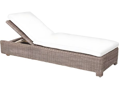 Kingsley Bate Special Order Sag Harbor Wicker Cushion Chaise Lounge