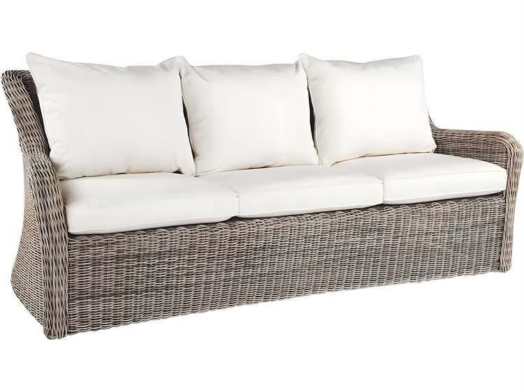 Kingsley Bate Special Order Sag Harbor Wicker Cushion Sofa