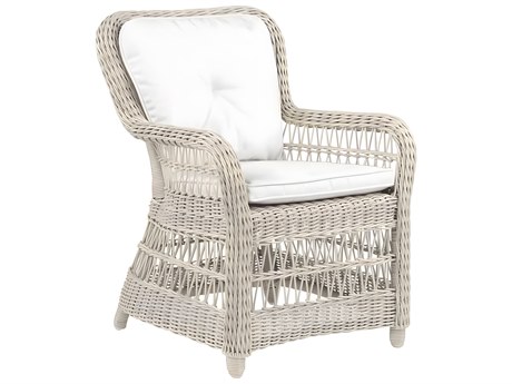 Kingsley Bate Special Order Southampton Wicker Cushion Dining Arm Chair
