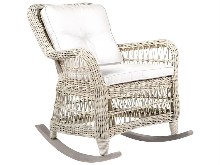 Kingsley Bate Special Order Southampton Wicker Cushion Rocker Chair