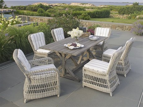 Kingsley Bate Southampton Wicker Dining Set