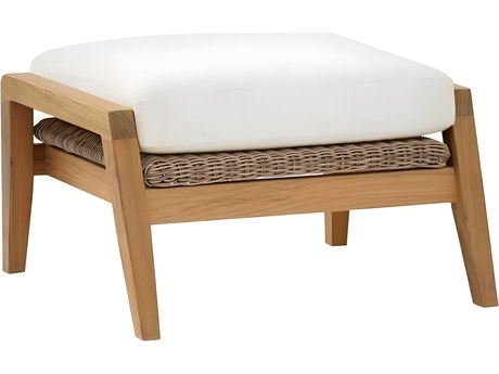 Kingsley Bate Spencer Teak Cushion Ottoman