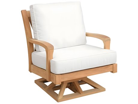 Kingsley Bate Somerset Teak Cushion Swivel Rocker Lounge Chair