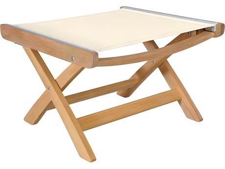 Kingsley Bate St. Tropez Teak Sling Ottoman