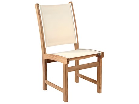 Kingsley Bate Special Order St. Tropez Teak Sling Dining Side Chair