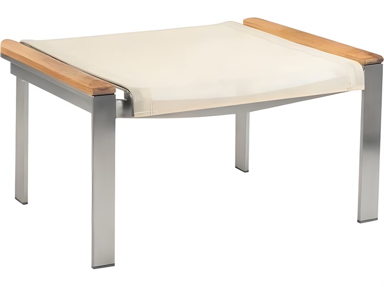 Kingsley Bate Tivoli Stainless Steel Cushion Ottoman