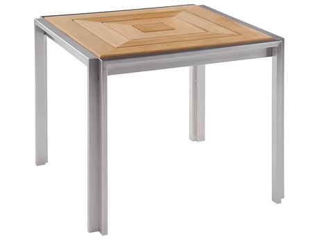 Kingsley Bate Tivoli Stainless Steel 19.5" Wide Square End Table