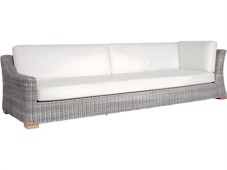 Kingsley Bate Special Order Tortola Wicker Cushion Left Arm Facing Sofa