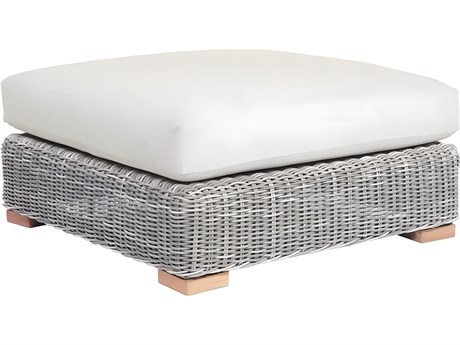 Kingsley Bate Tortola Wicker Cushion Ottoman