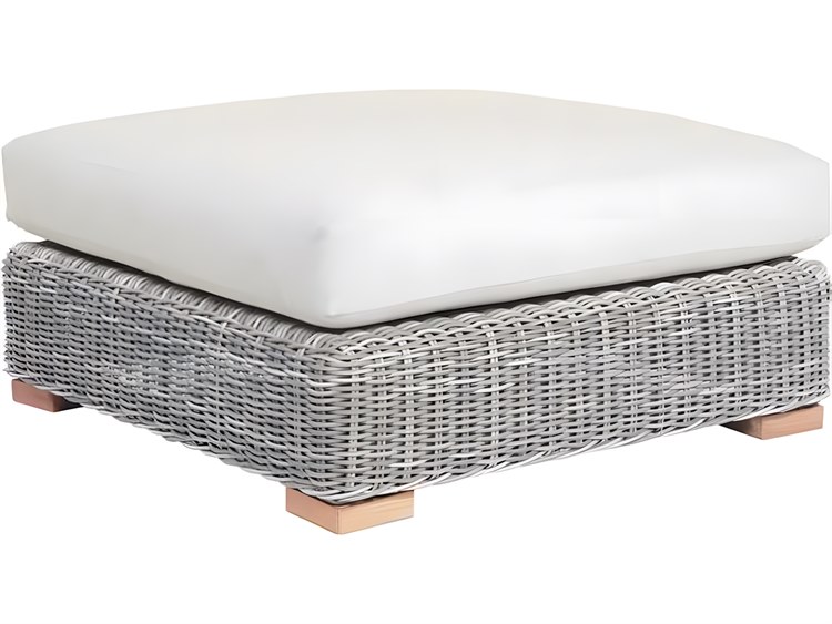 Kingsley Bate Special Order Tortola Wicker Cushion Ottoman