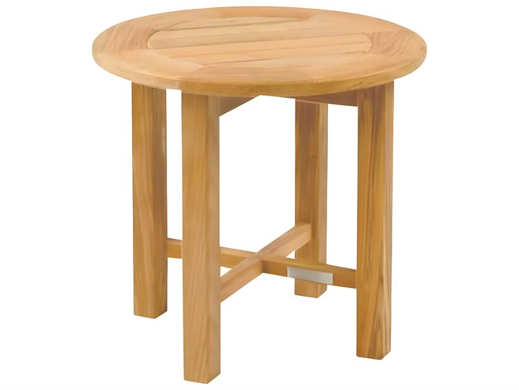 Kingsley Bate Essex Teak 20" Wide Round End Table