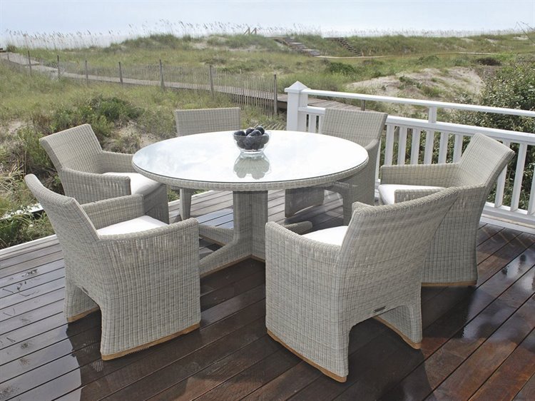Kingsley Bate Westport Wicker Dining Set