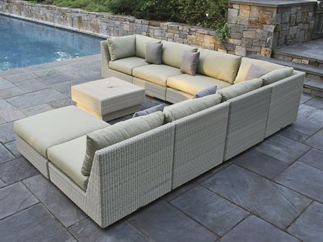 Kingsley Bate Westport Wicker Cushion Lounge Set