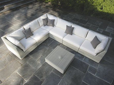 Kingsley Bate Westport Wicker Cushion Lounge Set