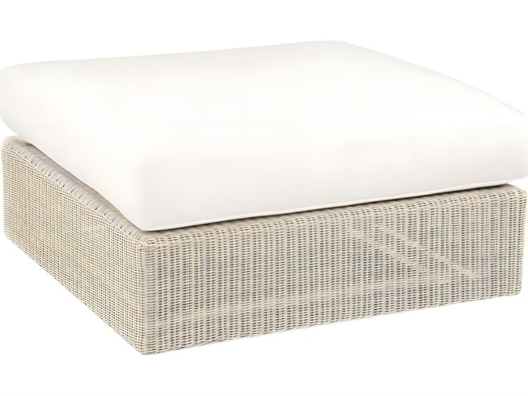 Kingsley Bate Westport Wicker Cushion Ottoman