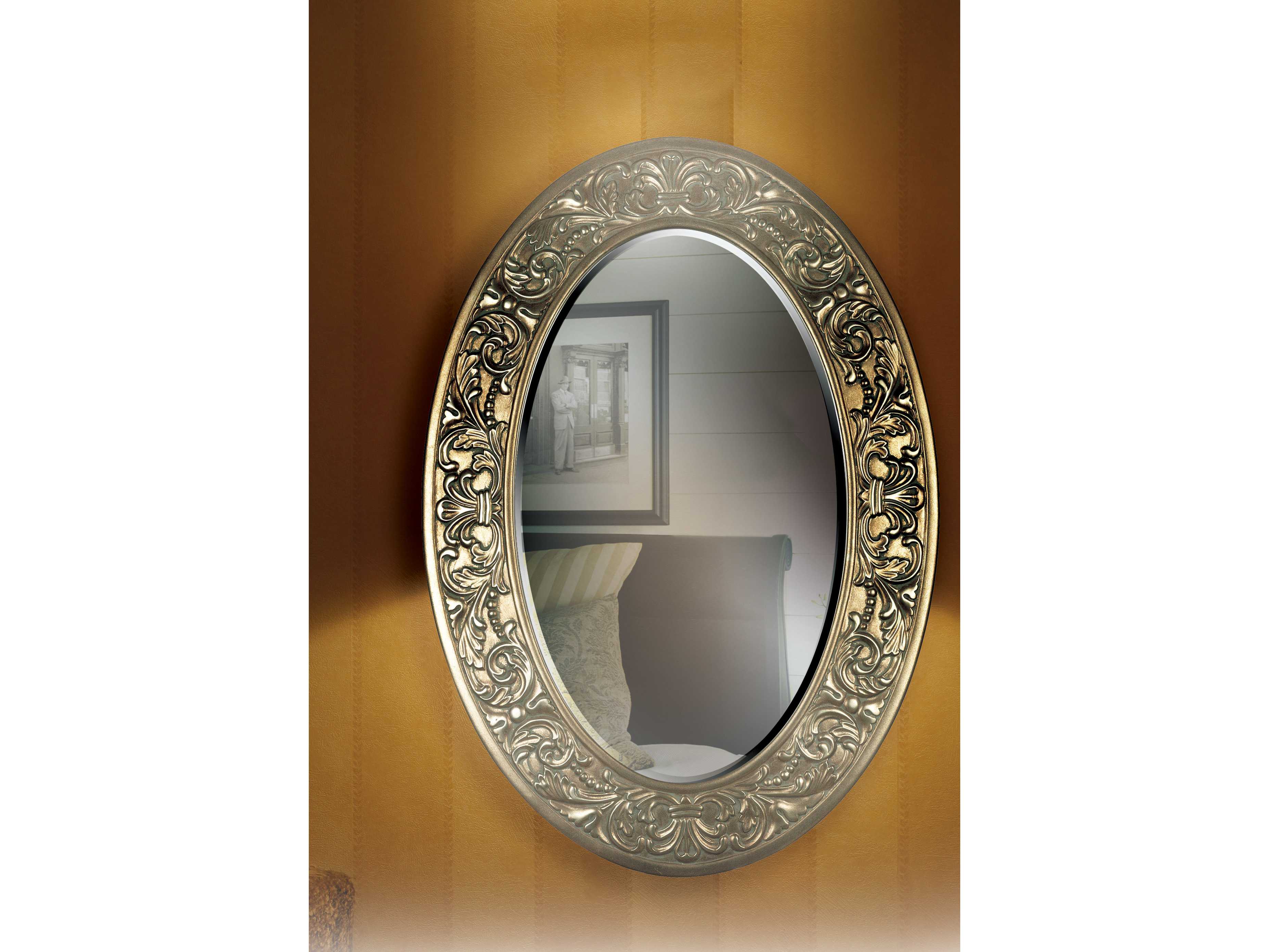 Kenroy Home Argento 28 x 40 Champagne Silver Gold Wall Mirror KE60026