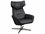 Kebe Palma Balder Stone Leather Recliner Chair with Footrest  KEBKBPAB71
