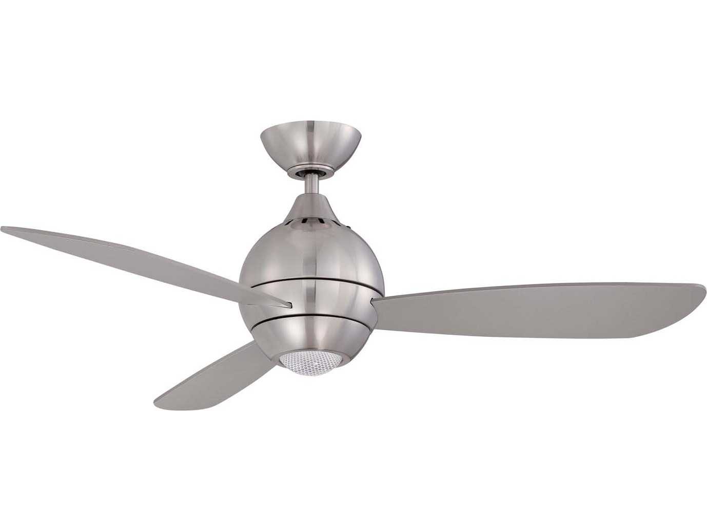 Kendal Lighting Sphere 2 Satin Nickel With Silver Blades kendal lighting sphere 2 satin nickel with silver blades