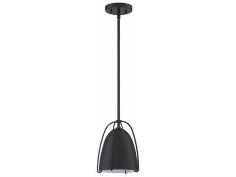 Kendal Alina 1-Light Black Bell Mini Pendant