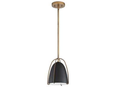 Kendal Vilia 1-Light Black Brass Bell Mini Pendant