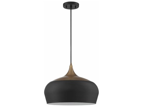 Kendal Orian 1-Light Black Brass Pendant