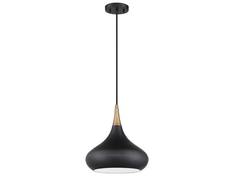 Kendal Medina 1-Light Black Brass Mini Pendant