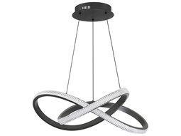 Meyda Anillo Black LED Geometric Pendant | MY233715