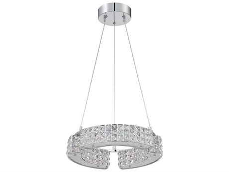 Kendal Carina 6-Light Chrome Crystal Round Pendant
