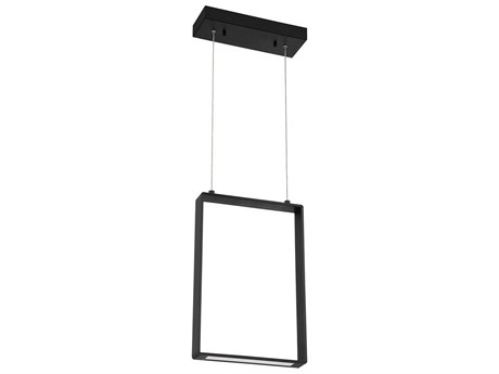 Kendal Quadron 1-Light Black LED Geometric Linear Pendant