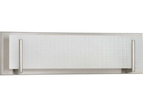 Kendal Aurora 4-Light Satin Nickel Glass Vanity Light
