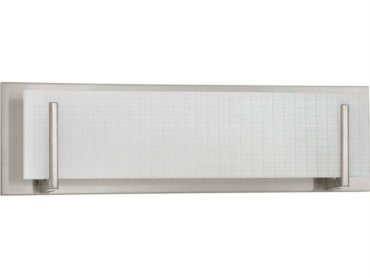 Kendal Aurora 4-Light Satin Nickel Glass Vanity Light