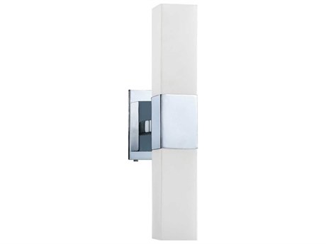 Kendal Madison 2-Light Chrome Glass Vanity Light