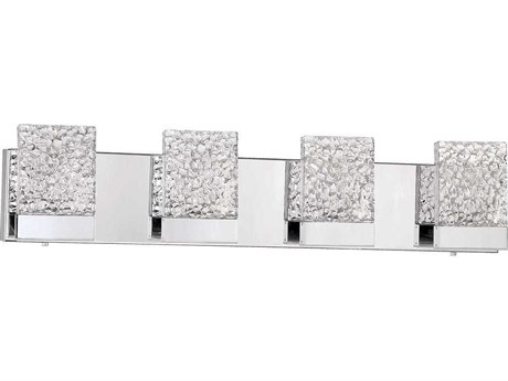 Kendal Astron 4-Light Chrome Glass LED Vanity Light