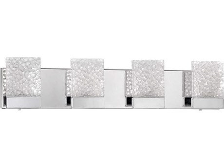 Kendal Astron 4-Light Chrome Glass LED Vanity Light