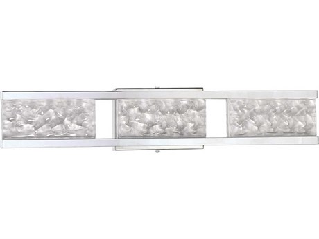 Kendal Callavio 3-Light Chrome Glass LED Vanity Light
