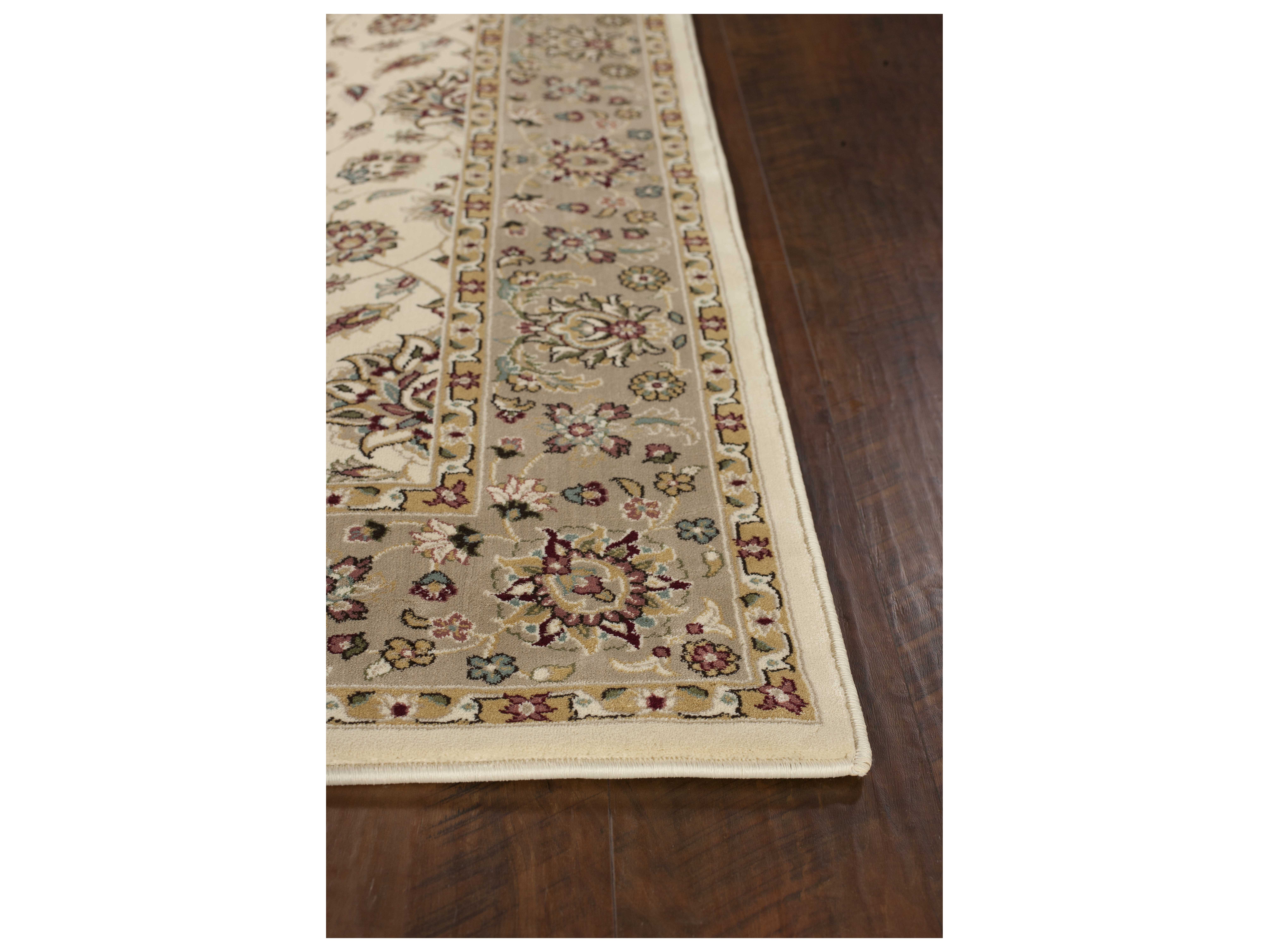 KAS Rugs Kingston Ivory & Beige Rectangular Area Rug KG6407
