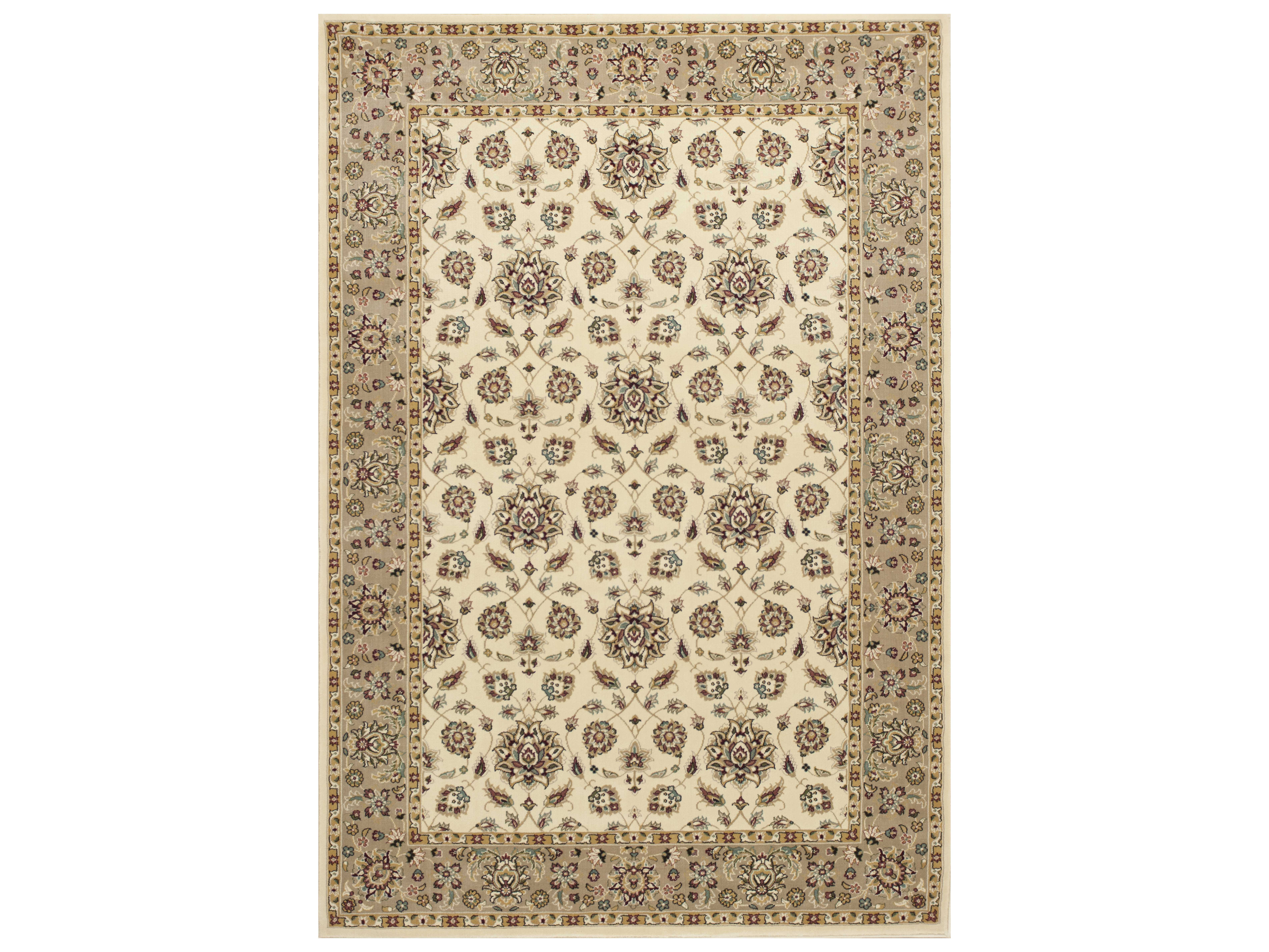 KAS Rugs Kingston Ivory & Beige Rectangular Area Rug KG6407