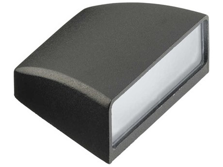 Kichler Landscape LED Black Brass Mini All-Purpose Side Fire Sconce