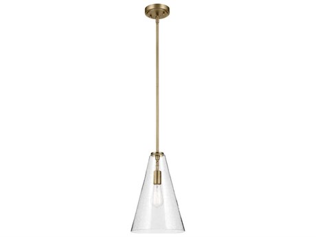 Kichler Everly 1-Light Natural Brass Mini Pendant