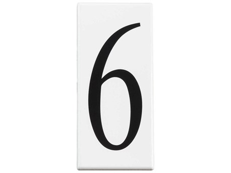 Kichler White Addressed Number 6 Panel