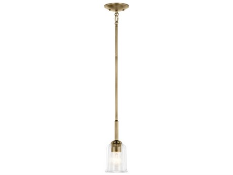 Kichler Shailene 1-Light Natural Brass Bell Mini Pendant