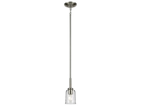 Kichler Shailene 1-Light Brushed Nickel Bell Mini Pendant